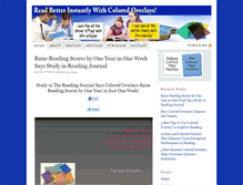 Tablet Screenshot of coloredoverlays.com